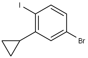 4-Bromo-2-cyclopropyl-1-iodobenzene Struktur