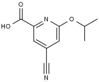 4-Cyano-6-(1-methylethoxy)-2-pyridinecarboxylic acid|