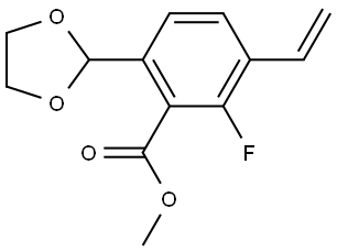 Methyl 6-(1,3-dioxolan-2-yl)-2-fluoro-3-vinylbenzoate Structure