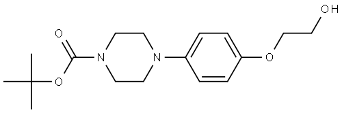 2-[4-(4-BOC-1-哌嗪基)苯氧基]乙醇,2410102-13-3,结构式