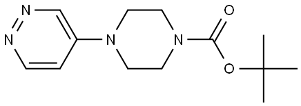 tert-butyl 4-(pyridazin-4-yl)piperazine-1-carboxylate Struktur