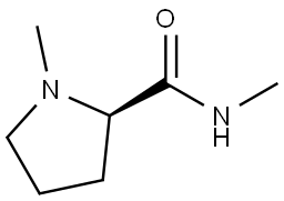 (R)-N,1-二甲基吡咯烷-2-甲酰胺 结构式