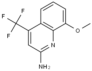 8-methoxy-4-(trifluoromethyl)quinolin-2-amine Structure