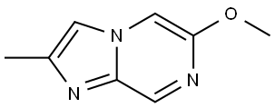 6-methoxy-2-methylimidazo[1,2-a]pyrazine 结构式