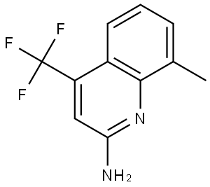 8-methyl-4-(trifluoromethyl)quinolin-2-amine Struktur