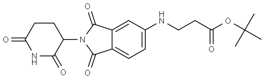 Thalidomide-5-NH-C2-COO(t-Bu) Structure