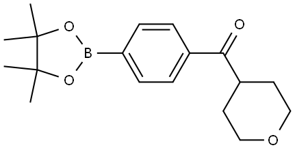 (Tetrahydro-2H-pyran-4-yl)[4-(4,4,5,5-tetramethyl-1,3,2-dioxaborolan-2-yl)phe... Structure