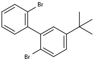 2,2'-Dibromo-5-(1,1-dimethylethyl)-1,1'-biphenyl 结构式