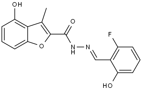 4-Hydroxy-3-methyl-2-benzofurancarboxylic acid (2E)-2-[(2-fluoro-6-hydroxyphenyl...,2415111-28-1,结构式