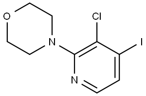 4-(3-chloro-4-iodopyridin-2-yl)morpholine,2415987-07-2,结构式