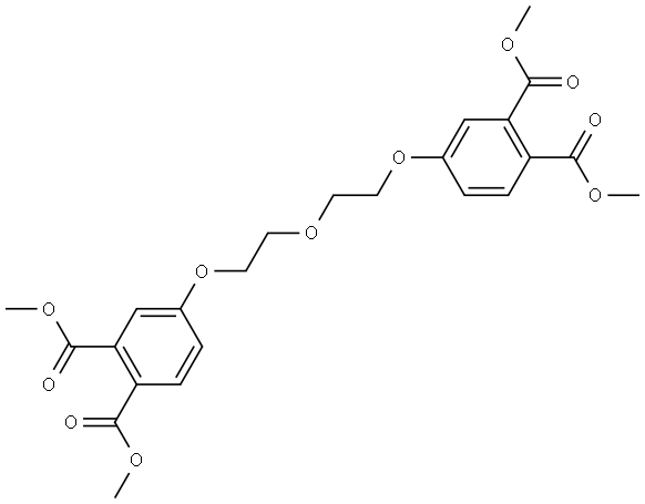 tetramethyl 4,4'-((oxybis(ethane-2,1-diyl))bis(oxy))diphthalate Structure