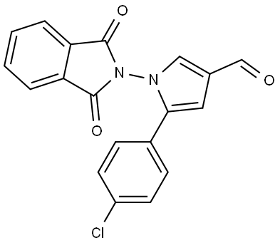 5-(4-chlorophenyl)-1-(1,3-dioxoisoindolin-2-yl)-1H-pyrrole-3-carbaldehyde Structure