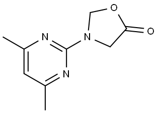 3-(4,6-dimethylpyrimidin-2-yl)oxazolidin-5-one Structure