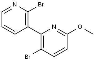 2',3-Dibromo-6-methoxy-2,3'-bipyridine Structure