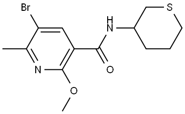 2432556-97-1 5-Bromo-2-methoxy-6-methyl-N-(tetrahydro-2H-thiopyran-3-yl)-3-pyridinecarboxa...