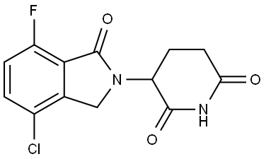 2438240-78-7 3-(4-chloro-7-fluoro-1-oxoisoindolin-2-yl)piperidine-2,6-dione