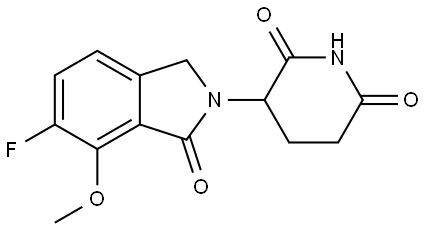 2438242-21-6 3-(6-fluoro-7-methoxy-1-oxoisoindolin-2-yl)piperidine-2,6-dione