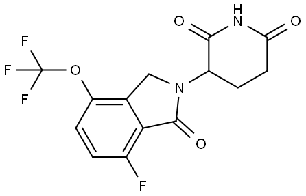 2438243-27-5 3-(7-fluoro-1-oxo-4-(trifluoromethoxy)isoindolin-2-yl)piperidine-2,6-dione