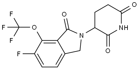 2438243-36-6 3-(6-fluoro-1-oxo-7-(trifluoromethoxy)isoindolin-2-yl)piperidine-2,6-dione