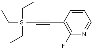 2-Fluoro-3-[2-(triethylsilyl)ethynyl]pyridine Structure