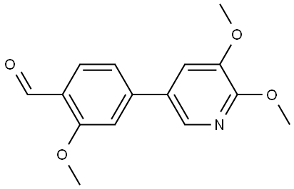 4-(5,6-Dimethoxy-3-pyridinyl)-2-methoxybenzaldehyde 结构式