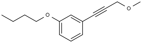 1-Butoxy-3-(3-methoxy-1-propyn-1-yl)benzene Structure