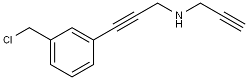 3-(3-(氯甲基)苯基)-N-(丙-2-炔-1-基)丙-2-炔-1-胺 结构式