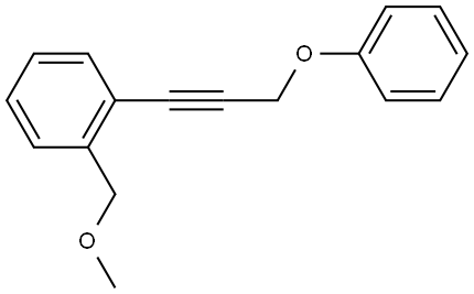 1-(Methoxymethyl)-2-(3-phenoxy-1-propyn-1-yl)benzene Structure