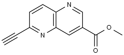 methyl 6-ethynyl-1,5-naphthyridine-3-carboxylate 结构式