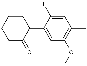 2-(2-碘-5-甲氧基-4-甲基苯基)环己烷-1-酮