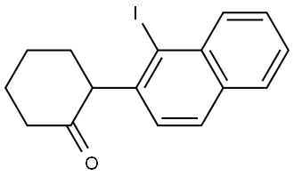 2-(1-iodonaphthalen-2-yl)cyclohexan-1-one Structure