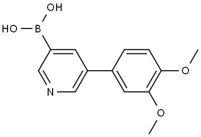 B-[5-(3,4-Dimethoxyphenyl)-3-pyridinyl]boronic acid Struktur