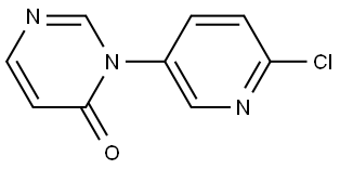 4(3H)-Pyrimidinone, 3-(6-chloro-3-pyridinyl)- Structure