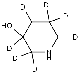 piperidin-2,2,3,4,5,5,6-d7-3-ol Structure