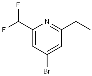 4-bromo-2-(difluoromethyl)-6-ethylpyridine|