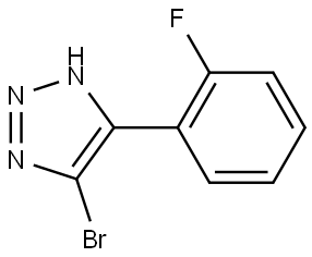 5-bromo-4-(2-fluorophenyl)-1H-1,2,3-triazole Structure