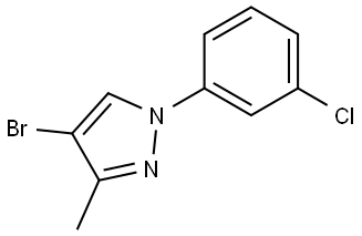 4-bromo-1-(3-chlorophenyl)-3-methyl-1H-pyrazole|