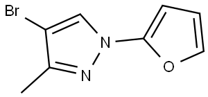 2460490-30-4 4-bromo-1-(furan-2-yl)-3-methyl-1H-pyrazole