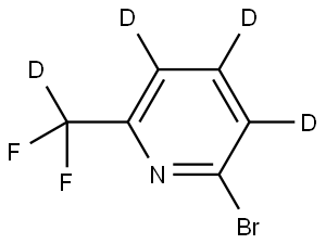 2-bromo-6-(difluoromethyl-d)pyridine-3,4,5-d3 Structure