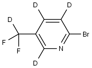 2-bromo-5-(difluoromethyl-d)pyridine-3,4,6-d3|