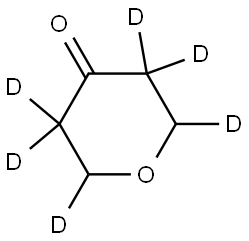 tetrahydro-4H-pyran-4-one-2,3,3,5,5,6-d6 Structure
