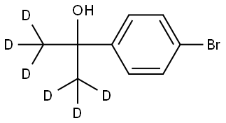 2-(4-bromophenyl)propan-1,1,1,3,3,3-d6-2-ol Structure