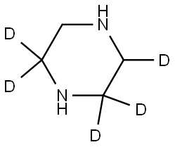 piperazine-2,2,3,6,6-d5 化学構造式