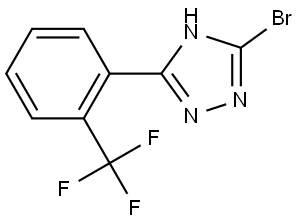 3-bromo-5-(2-(trifluoromethyl)phenyl)-4H-1,2,4-triazole Structure