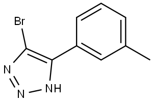 5-bromo-4-(m-tolyl)-1H-1,2,3-triazole Structure