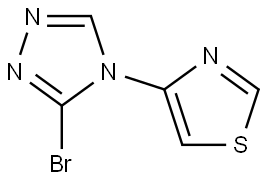 4-(3-bromo-4H-1,2,4-triazol-4-yl)thiazole Structure