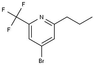 4-bromo-2-propyl-6-(trifluoromethyl)pyridine Structure