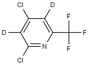 2,4-dichloro-6-(trifluoromethyl)pyridine-3,5-d2|