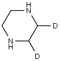 piperazine-2,3-d2 结构式