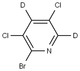 2-bromo-3,5-dichloropyridine-4,6-d2,2460494-06-6,结构式